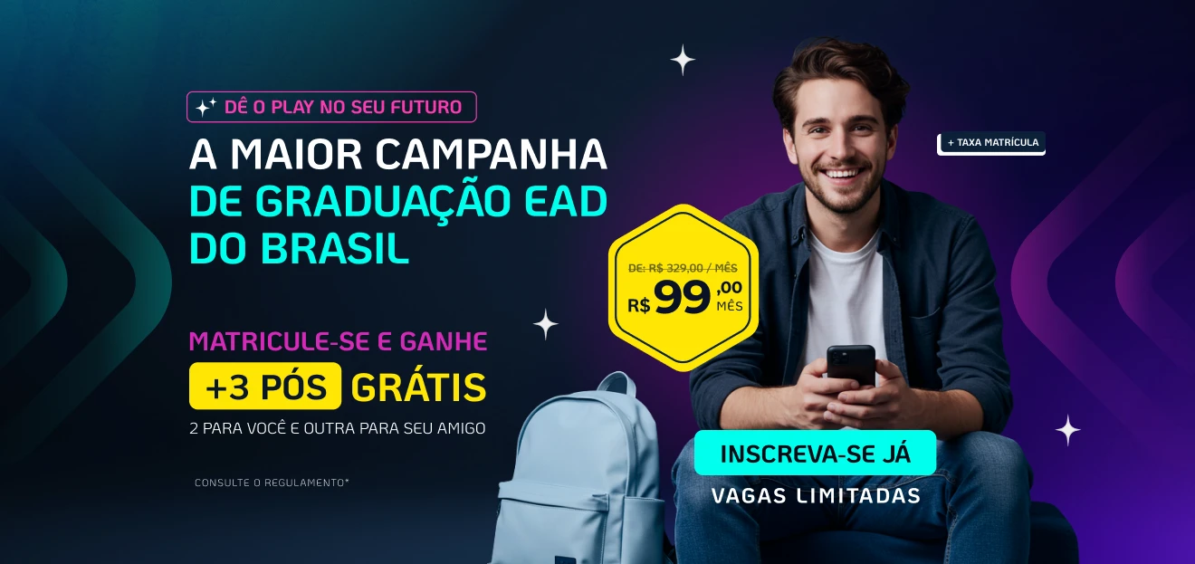 Graduação EAD FASUL Turbinada com IA Ganhe 10 cursos de IA na sua Área + 2 Pós Grátis